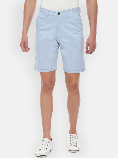 

Louis Philippe Sport Men Blue Self Design Regular Fit Chino Shorts