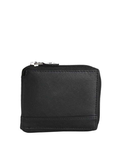 

WildHorn Unisex Black Genuine Leather Wallet