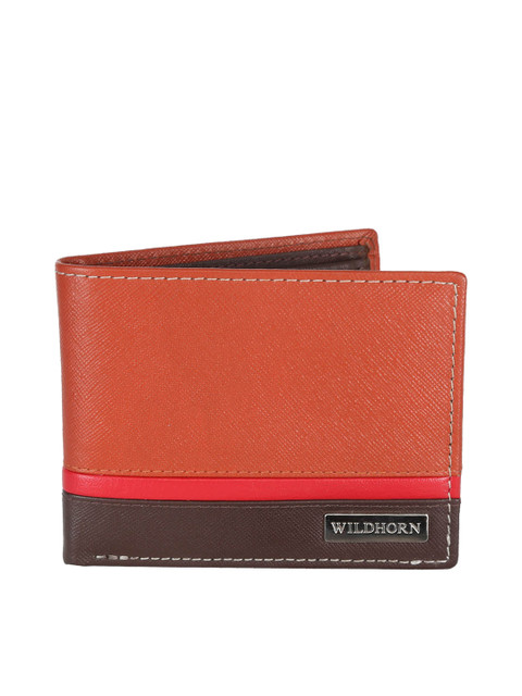 

WildHorn Men Tan Brown Genuine Leather Wallet