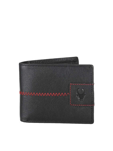 

WildHorn Unisex Black Genuine Leather Wallet