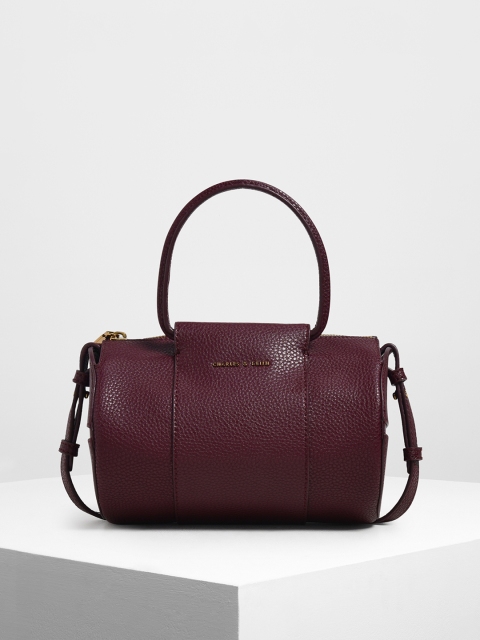 

CHARLES & KEITH Women Maroon Solid Shoulder Bag