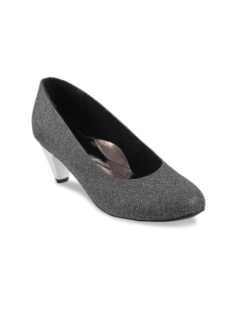 

Metro Women Charcoal Grey Shimmer Pumps
