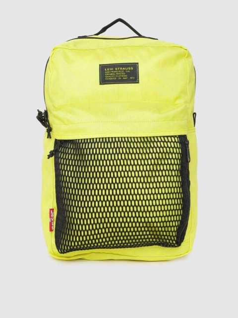 

Levis Men Yellow & Black Solid Backpack