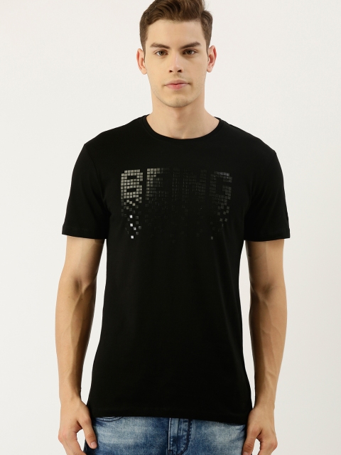 

Being Human Men Black Printed Round Neck T-shirt