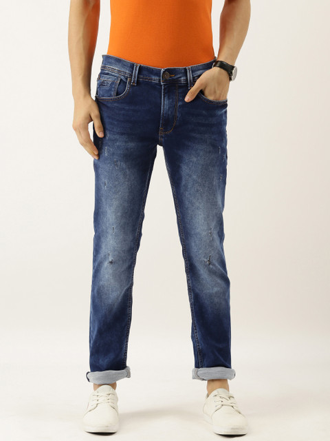 

Being Human Men Blue Skinny Fit Mid-Rise Clean Look Jeans