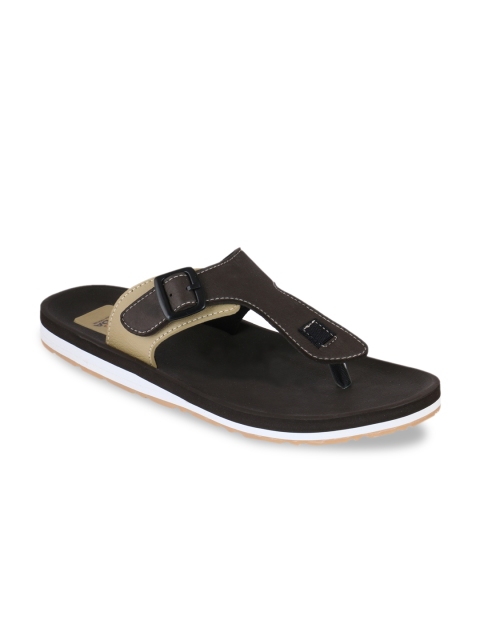 

Adda Men Brown Solid Thong Flip-Flops