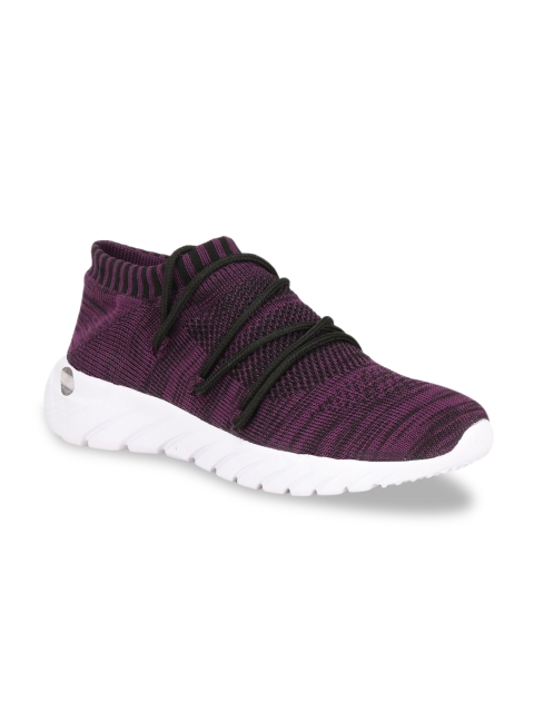 

Columbus Women Purple Mesh Mid-Top Walking Shoes
