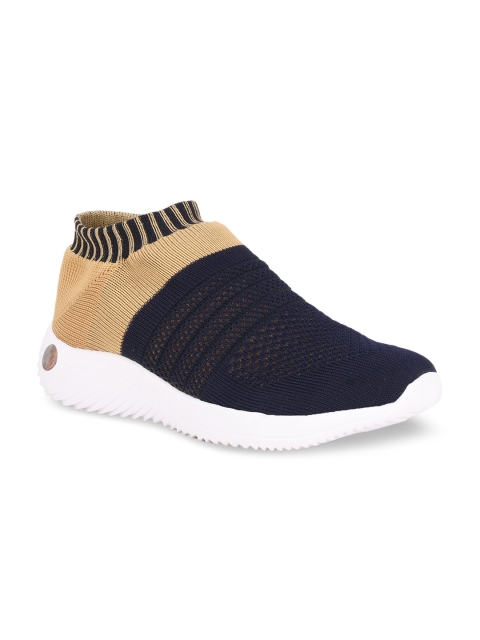 

Columbus Women Navy Blue Mesh Mid-Top Walking Shoes