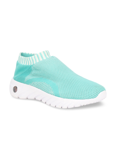 

Columbus Women Green Mesh Mid-Top Walking Shoes