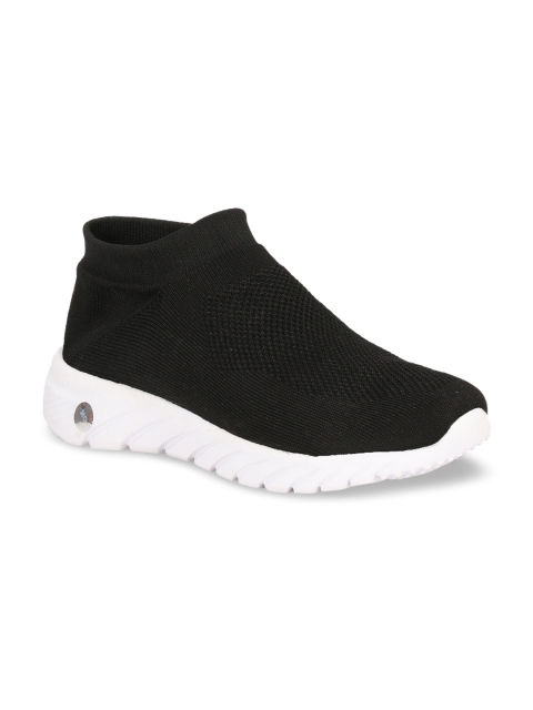 

Columbus Women Black Mesh Mid-Top Walking Shoes