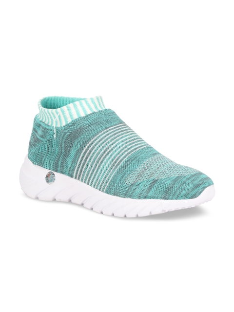 

Columbus Women Green Mesh Mid-Top Walking Shoes