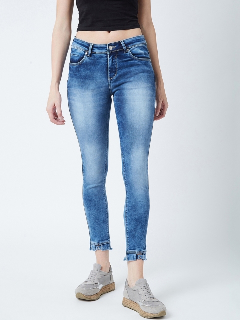 

Devis Women Blue Skinny Fit Mid-Rise Clean Look Stretchable Jeans
