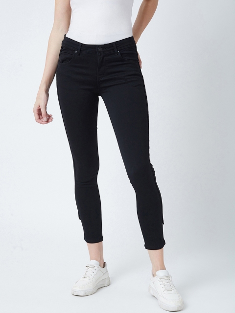 

Devis Women Black Skinny Fit Mid-Rise Clean Look Stretchable Jeans