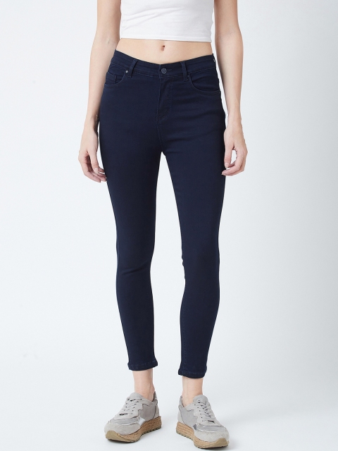 

Devis Women Navy Blue Skinny Fit High-Rise Clean Look Stretchable Jeans