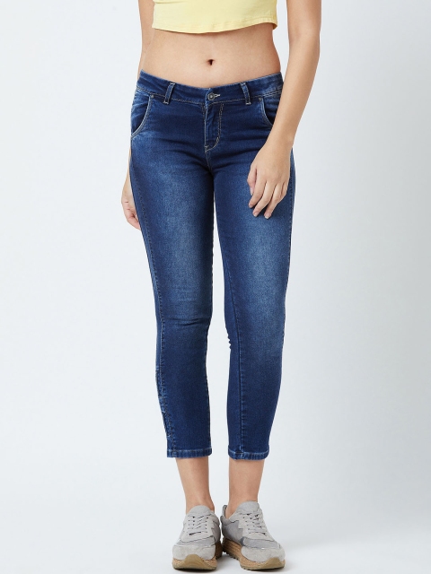 

Devis Women Navy Blue Skinny Fit Mid-Rise Clean Look Stretchable Jeans