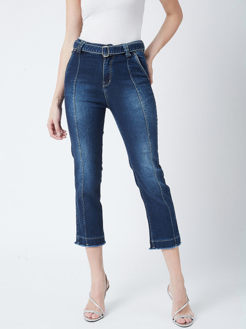 

Devis Women Blue Straight Fit Mid-Rise Clean Look Stretchable Jeans