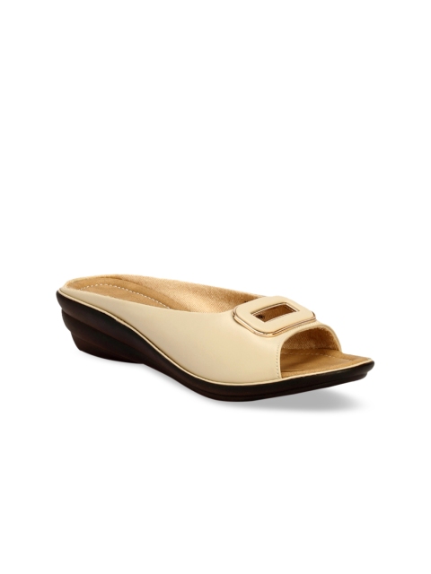 

Khadims Women Beige Solid Wedges