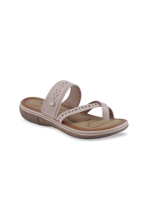 

Khadims Women Pink Textured Wedges