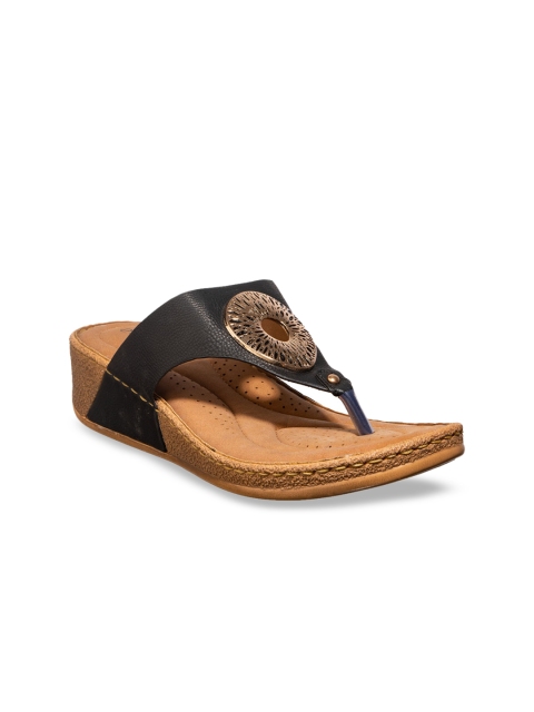 

Khadims Women Black Embellished Wedges