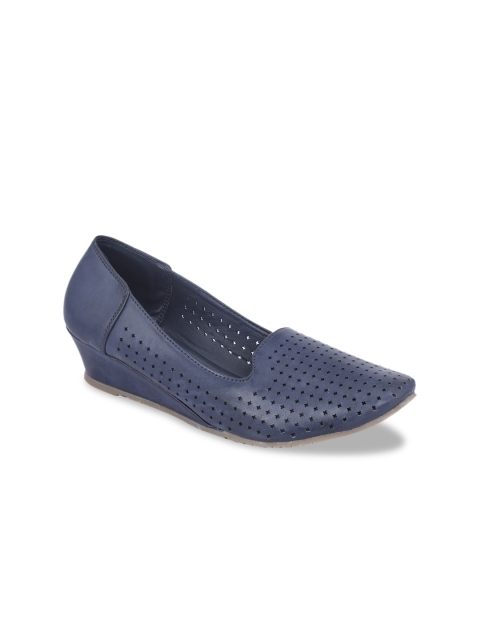 

Khadims Women Navy Blue Solid Pumps