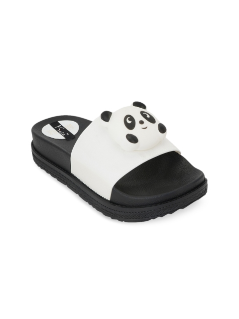 

Kielz Women White & Black Panda Design Sliders