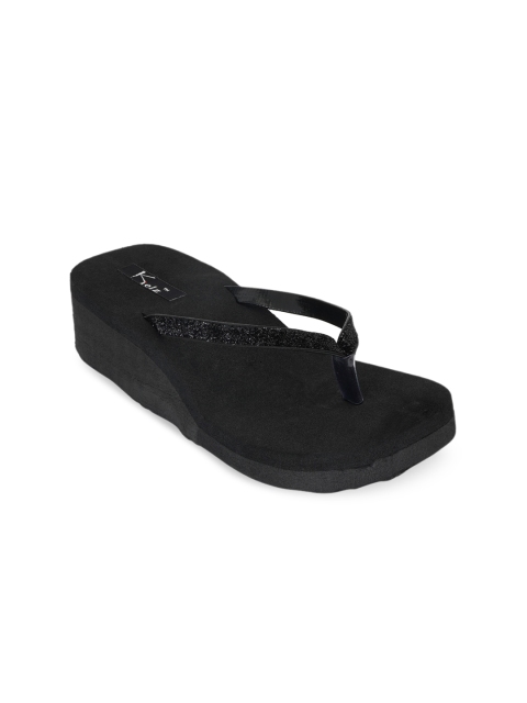 

Kielz Women Black Solid Thong Flip-Flops