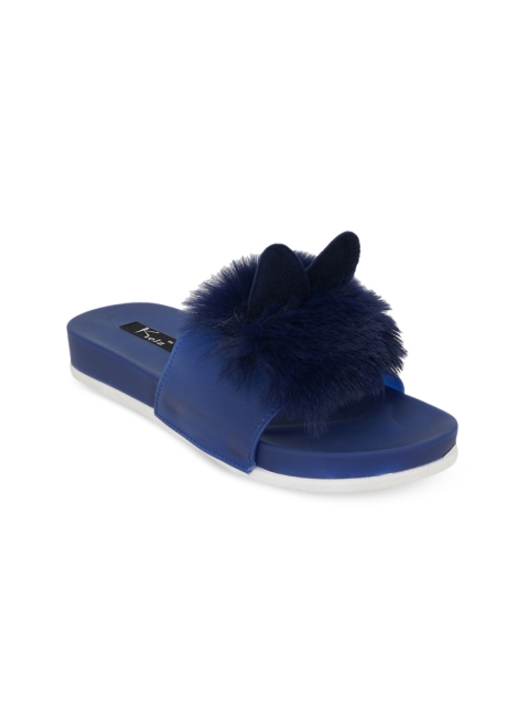 

Kielz Women Navy Blue Embellished Room Slippers