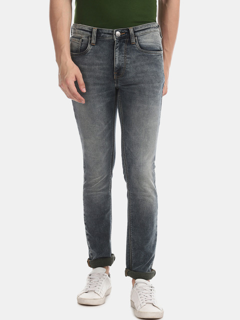 

AD By Arvind Men Blue Slim Fit Mid-Rise Clean Look Jeans