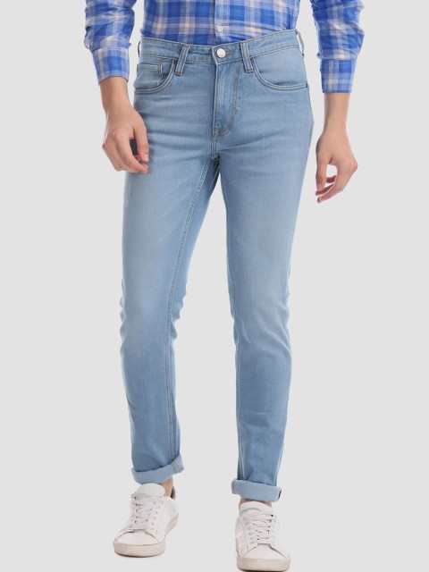 

AD By Arvind Men Blue Skinny Fit Mid-Rise Clean Look Stretchable Jeans