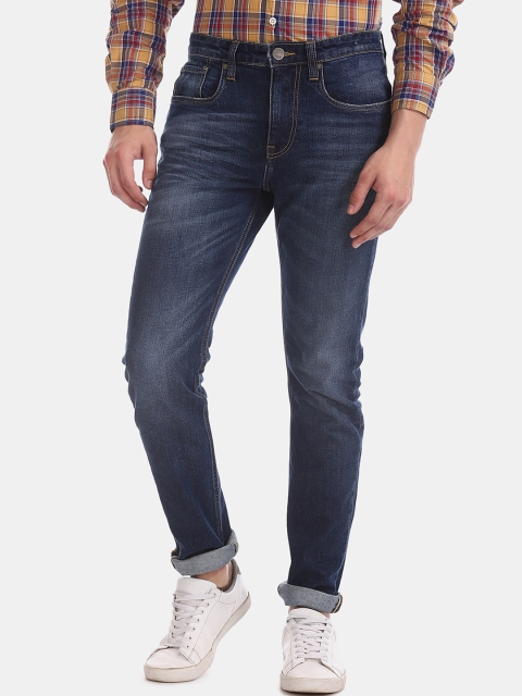 

AD By Arvind Men Blue Slim Fit Mid-Rise Clean Look Jeans