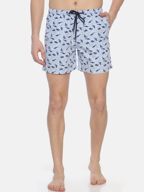 

Bene Kleed Men Blue Anti-Bacterial Printed Pure Cotton Boxers BOMBS03SC05L34-4042