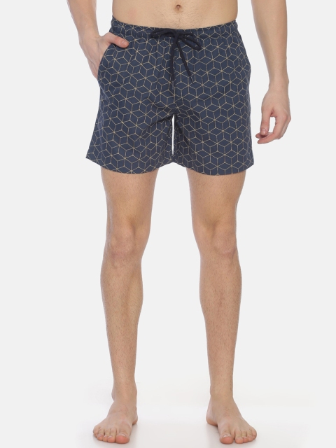 

Bene Kleed Men Navy Blue & Yellow Anti-Bacterial Printed Boxers BOMBS03SC05L34-4056