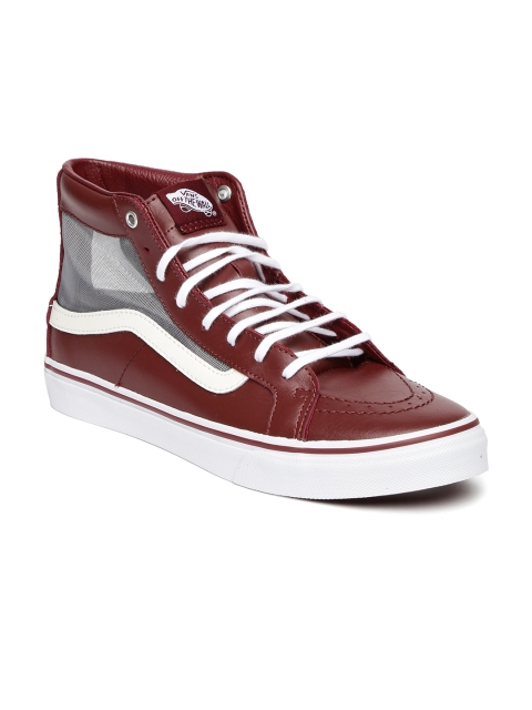 

Vans Unisex Burgundy Sk8-Hi Slim Casual Shoes
