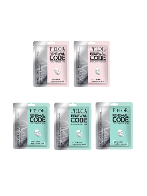 

PIELOR Set of 5 Renewal Code Sheet Masks 25 ml each, Multi