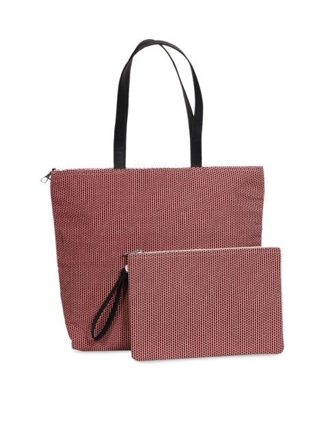 

Diwaah Red & Off-White Printed Shoulder Bag