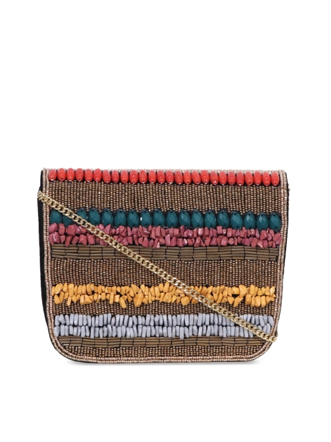 

Diwaah Multicoloured Embellished Clutch, Multi