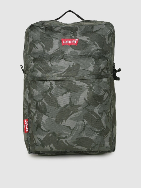 

Levis Men Grey & Black Camo Backpack