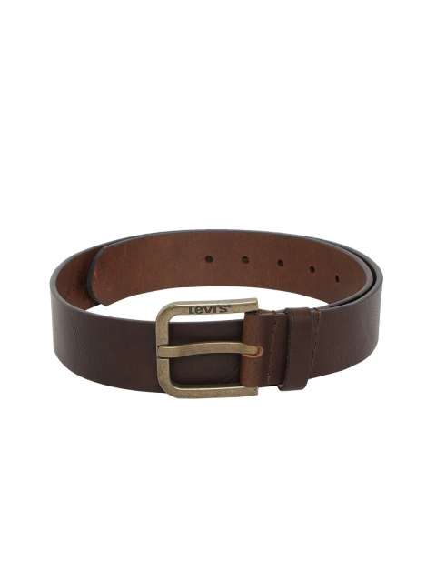 

Levis Men Brown Solid Leather Belt