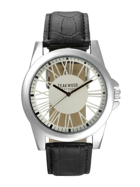 

Teakwood Leathers Men Beige Analogue Watch WTH_A_39_AB