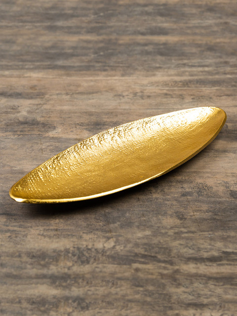 

Pure Home and Living Gold-Toned Textured Decorative Bowl Showpiece
