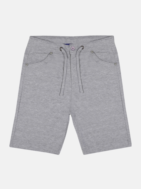 

Lil Tomatoes Boys Grey Solid Regular Shorts