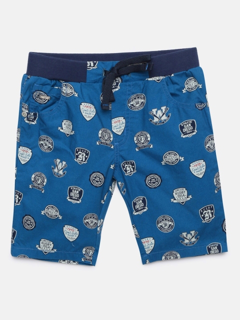 

Actuel Boys Blue Printed Regular Fit Shorts