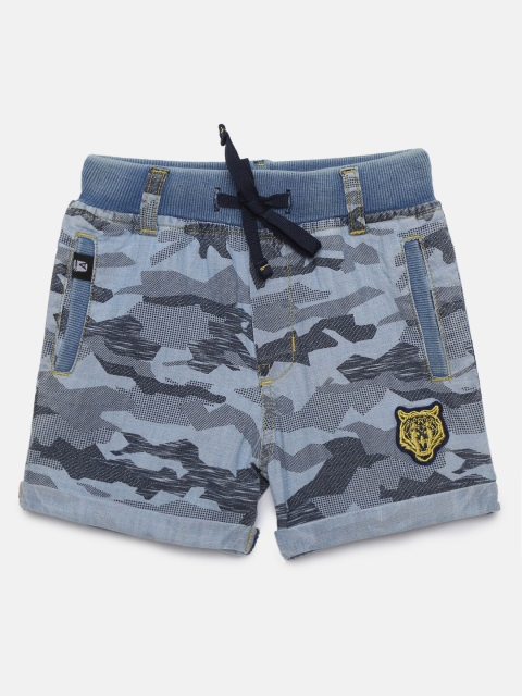 

Actuel Boys Blue Printed Regular Fit Shorts