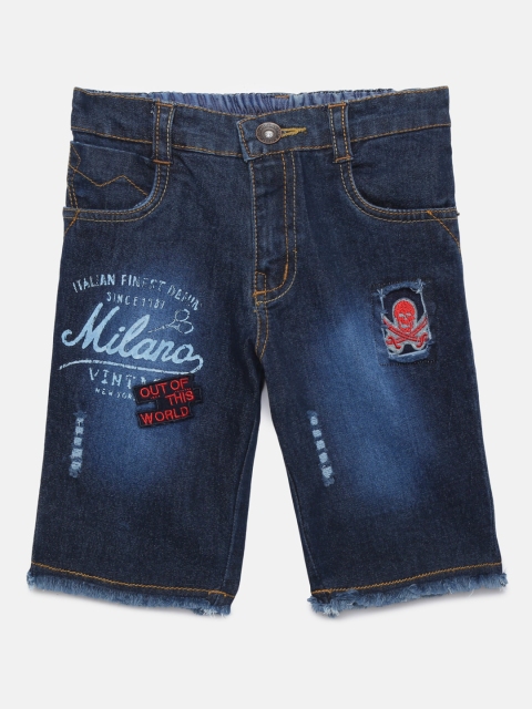 

Actuel Boys Blue Washed Regular Fit Denim Shorts