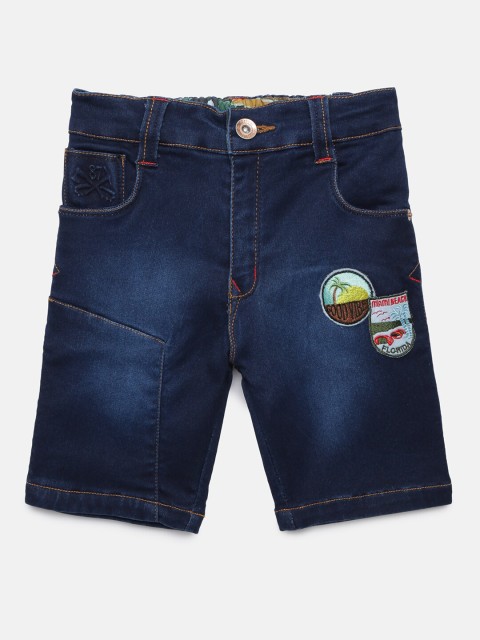 

Actuel Boys Blue Washed Regular Fit Denim Shorts