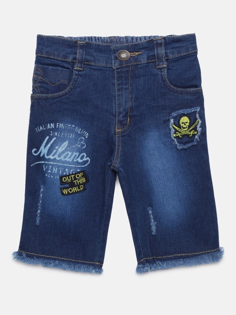 

Actuel Boys Blue Washed Regular Fit Denim Shorts