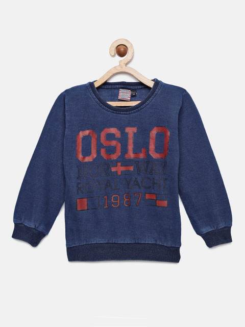 

Actuel Boys Blue Printed Sweatshirt