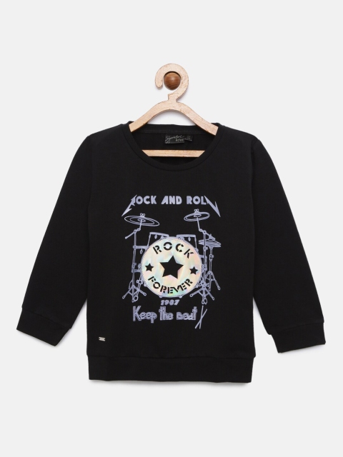 

Actuel Boys Black Printed Sweatshirt