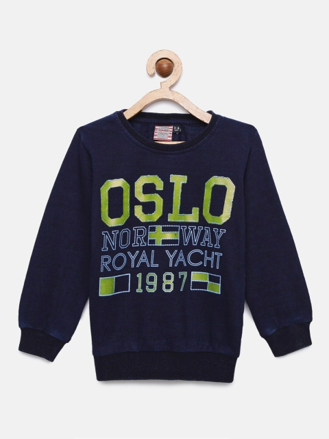

Actuel Boys Blue Printed Sweatshirt