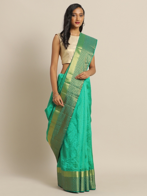 

The Chennai Silks Green Woven Design Jute Cotton Saree